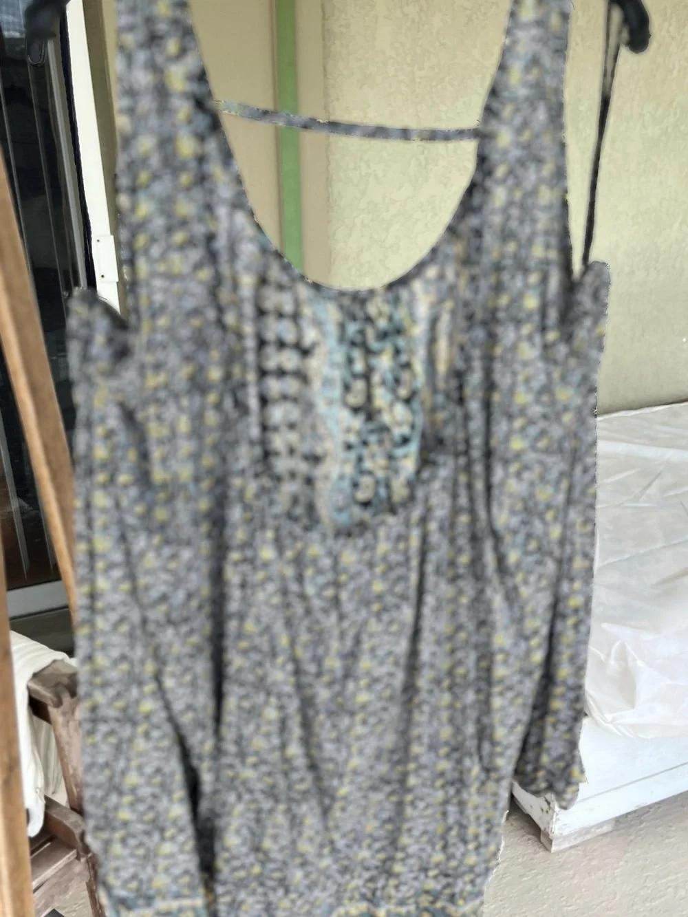 Free people oversized floral print knit tank